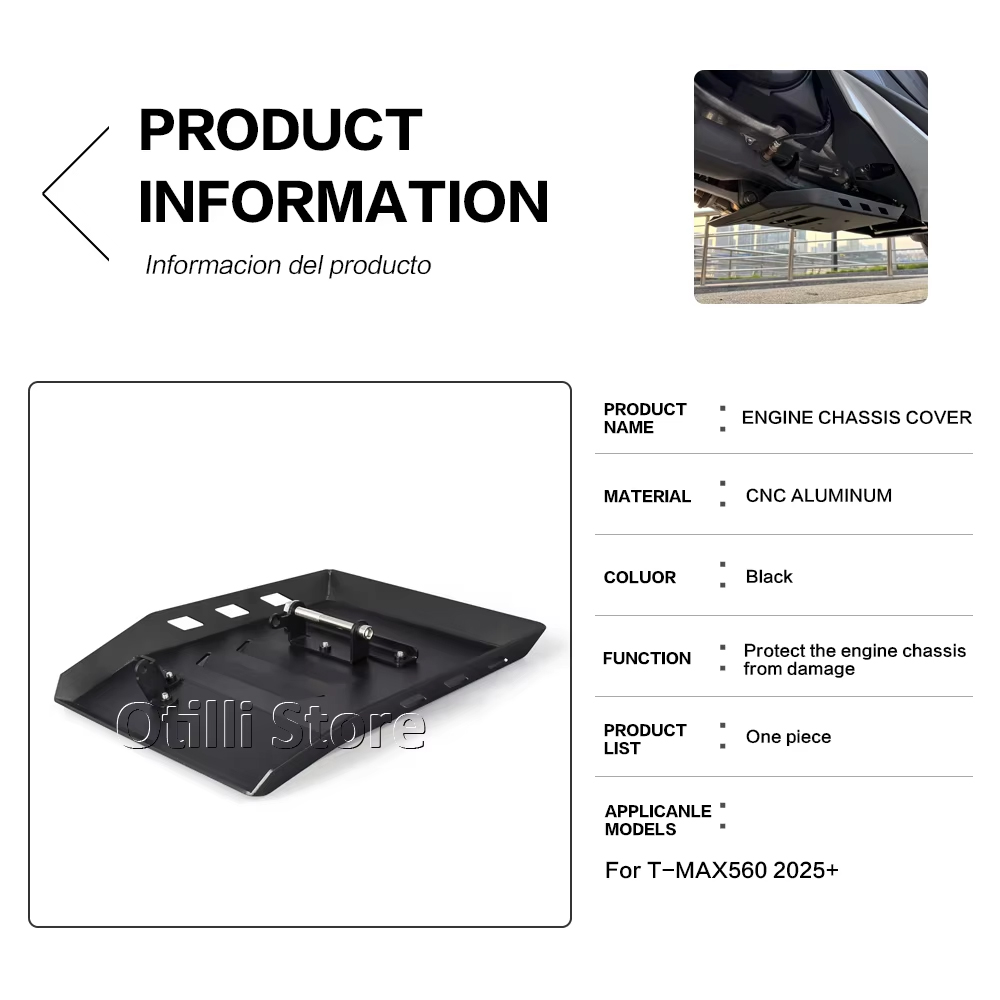 I Tech Accessories - T-MAX560 New Motorcycle Skid Plate Bash