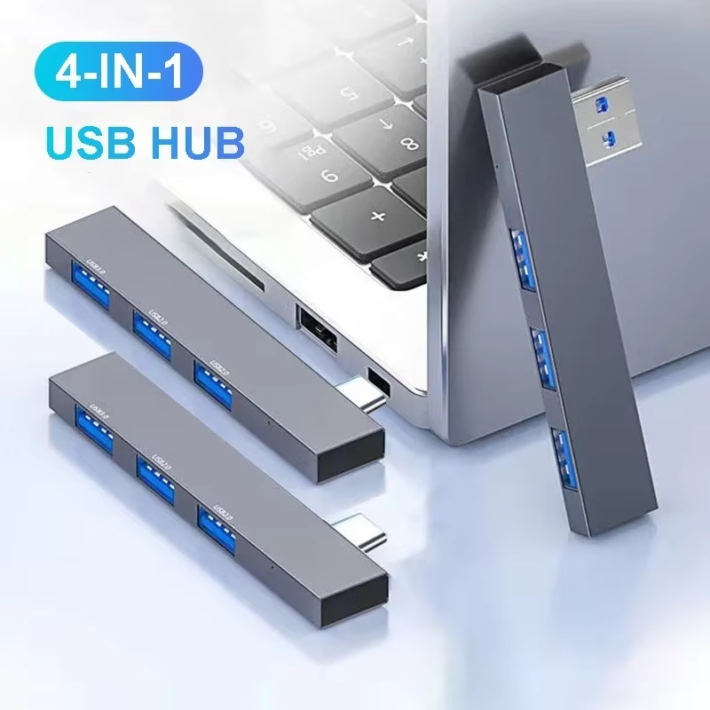 Type C Multiport Adapter - 4 Port USB 3.0 Hub Multiport