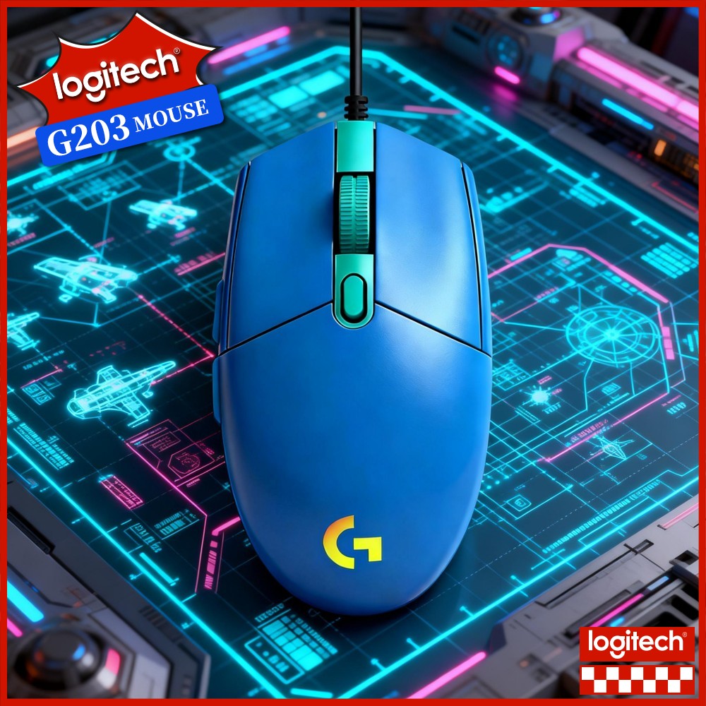 Logitech Mouse G203 - Logitech G203 Wired Gaming Mouse Customizable