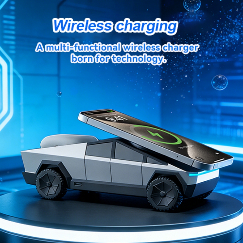 Wireless Charger 3 In 1 - Desktop Stand 3-in-1 CyberDock Wireless Charging