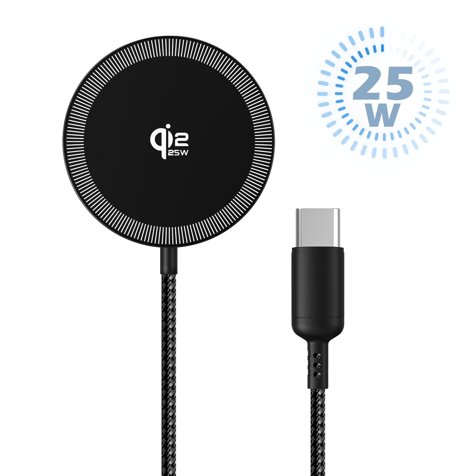 Type C Multiport Adapter - 25W Magnetic Wireless Charger Universal Fast