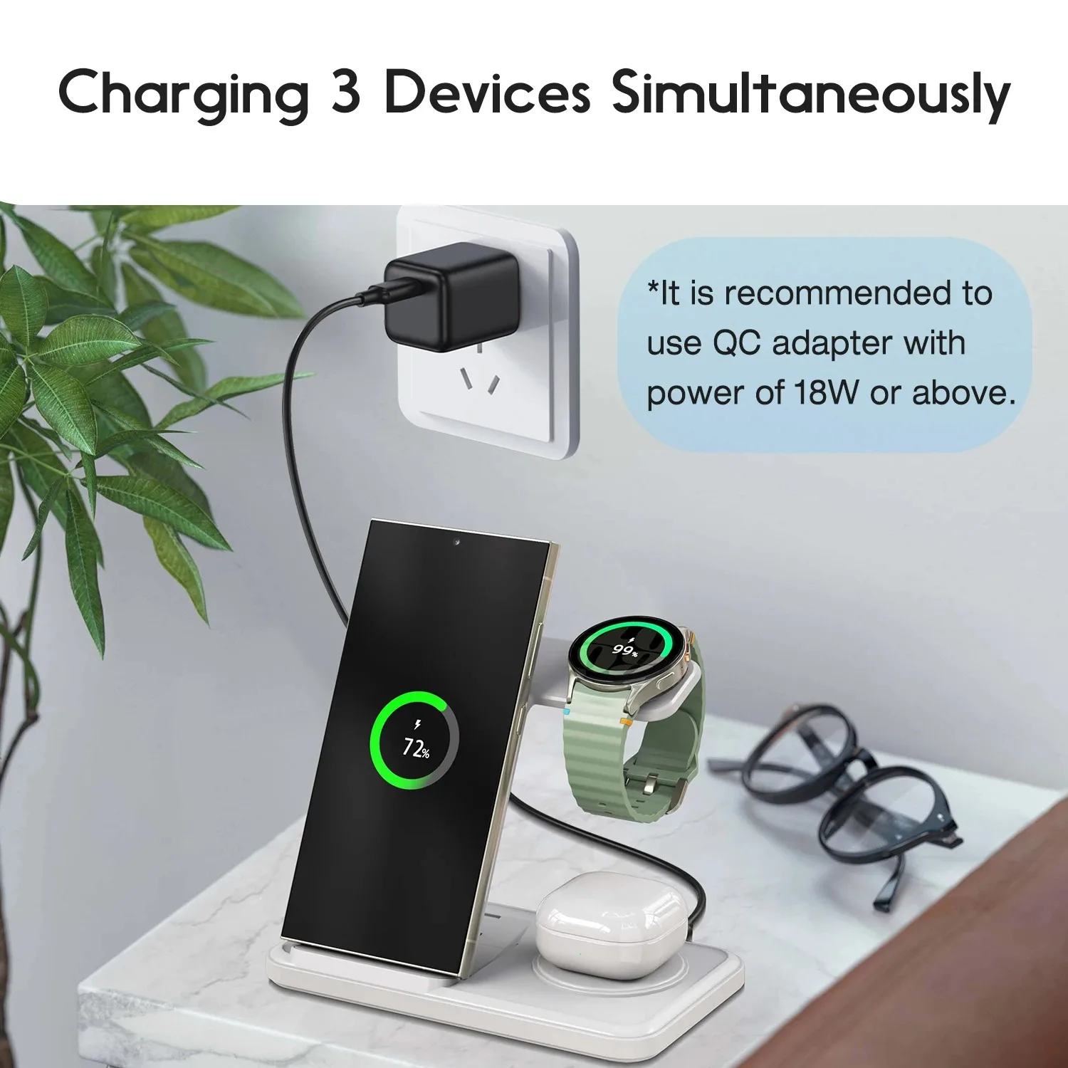 Desktop 3-in-1 Wireless Charge - Wireless Charger 3 In 1 review and price