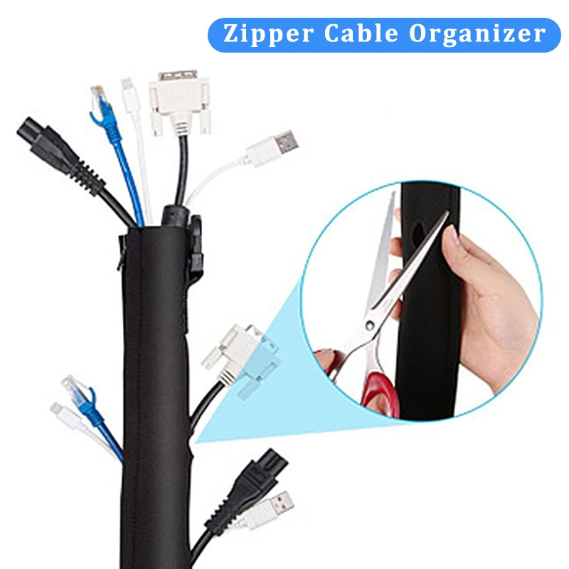 Zipper Cable Sleeve Wire Cable - Cable Sleeve Neoprene review and price