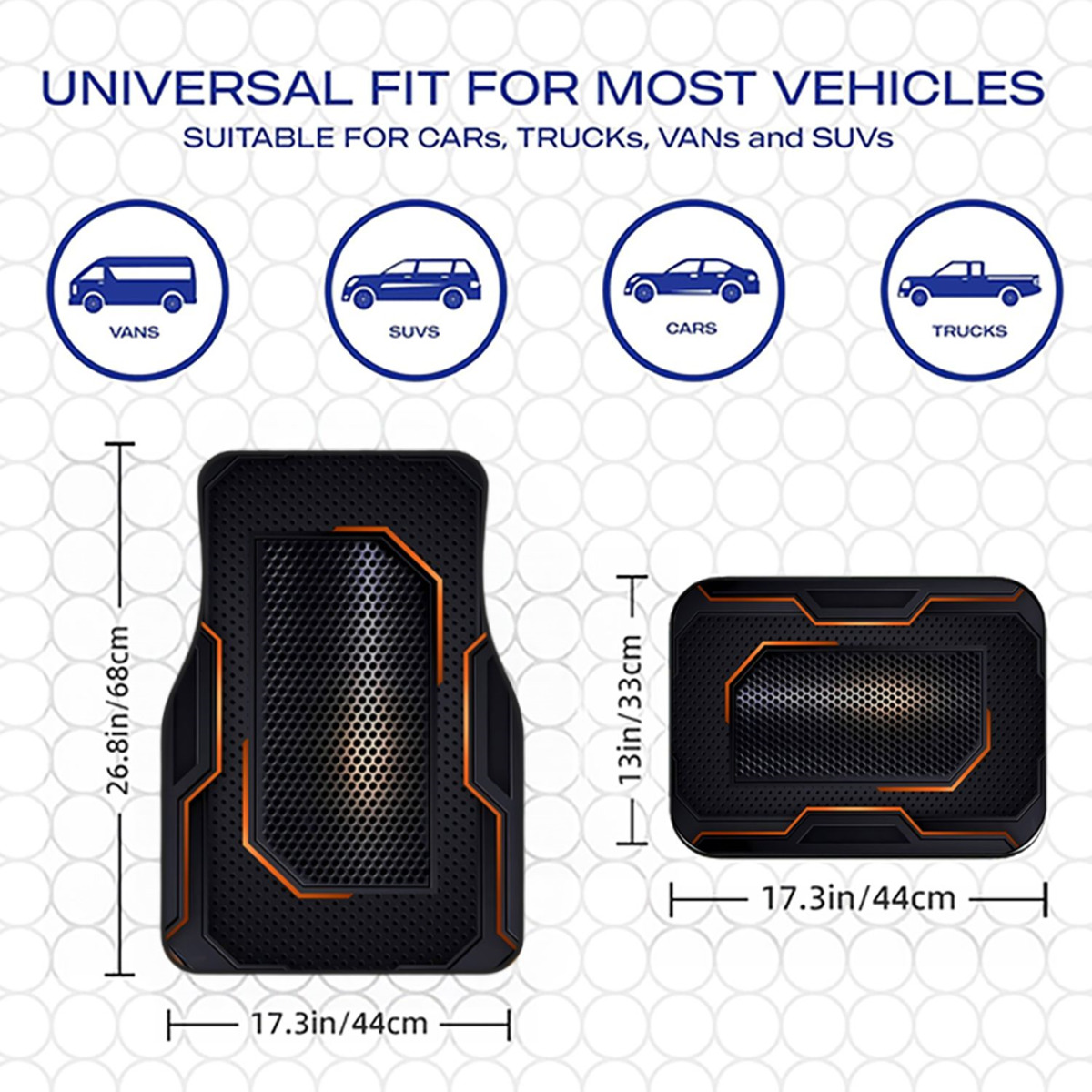 4Pcs Universal Car Floor Mats  - Universal Tech Accessories review and price