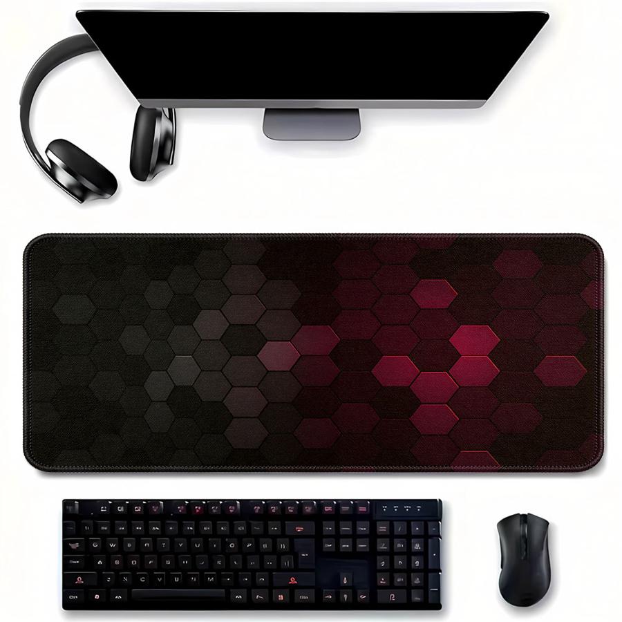 Red Honeycomb Tech Mouse Pad o - Tech Accessories For Laptop review and price
