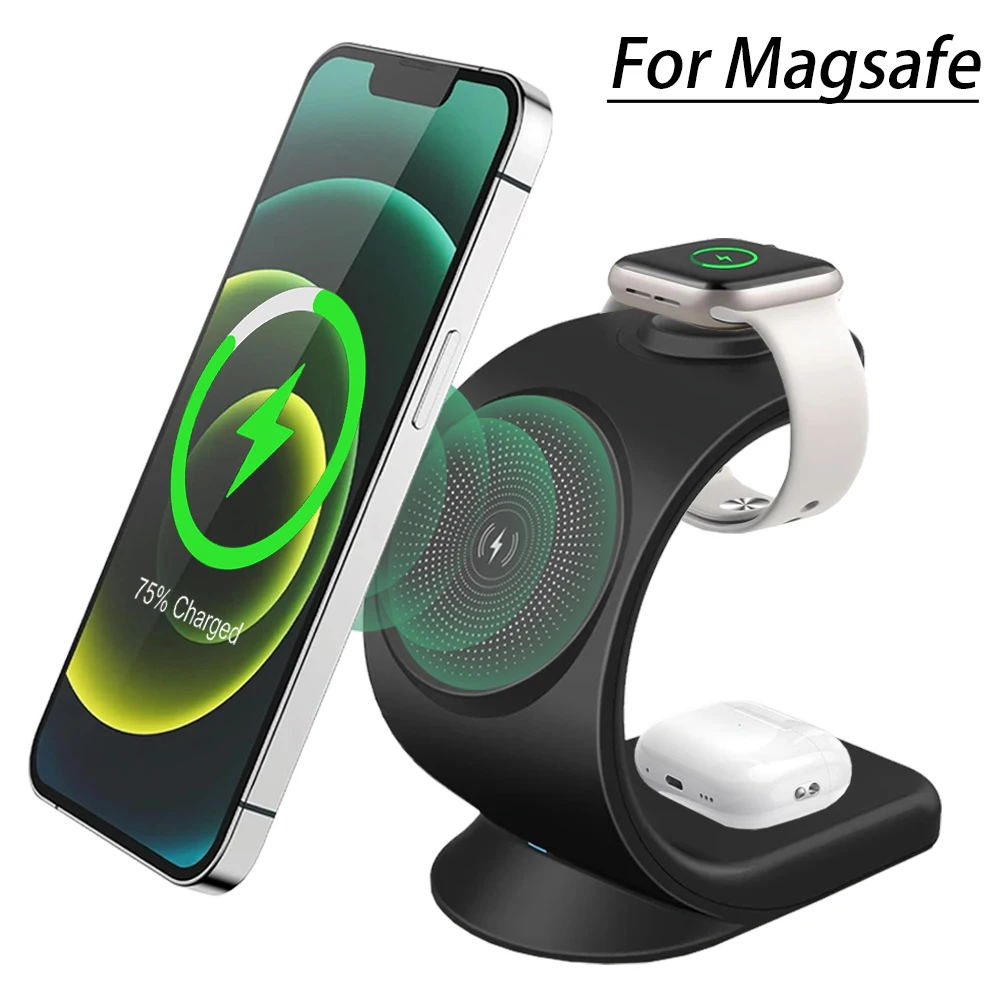 Magnetic Wireless Charger 3 in - Wireless Charger 3 In 1 review and price