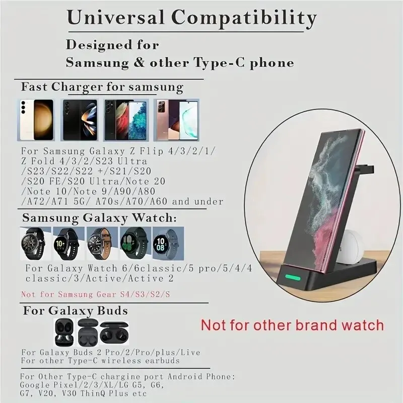 3 In 1 Charging Station for Sa - Wireless Charger 3 In 1 review and price