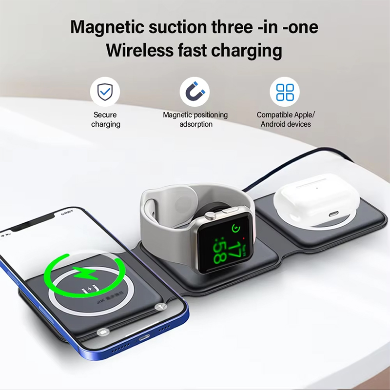 Universal Qi2 Magnetic Foldabl - Wireless Charger 3 In 1 review and price
