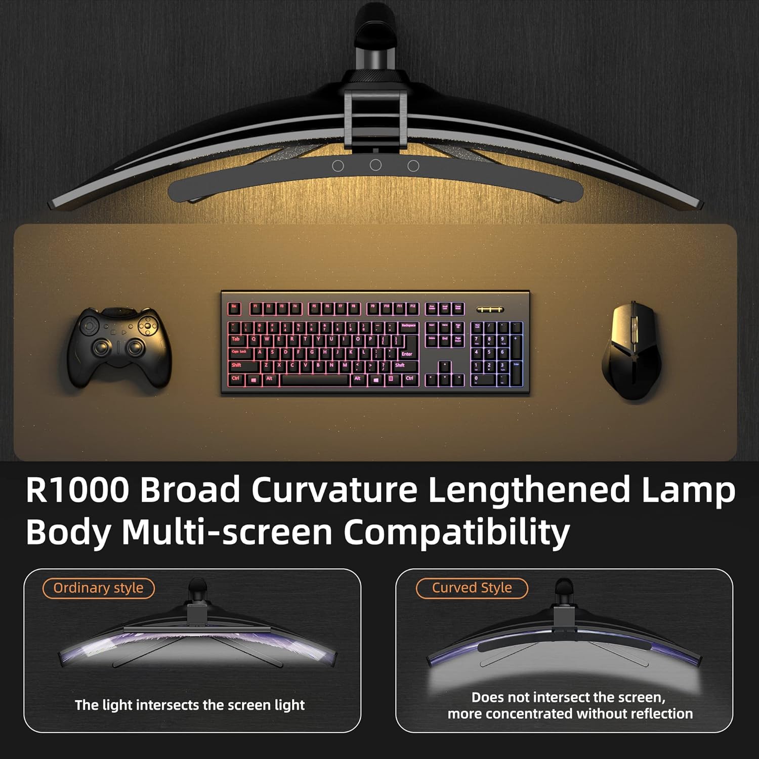 Curved Monitor Light Bar 3 Col - Monitor Light Bar review and price