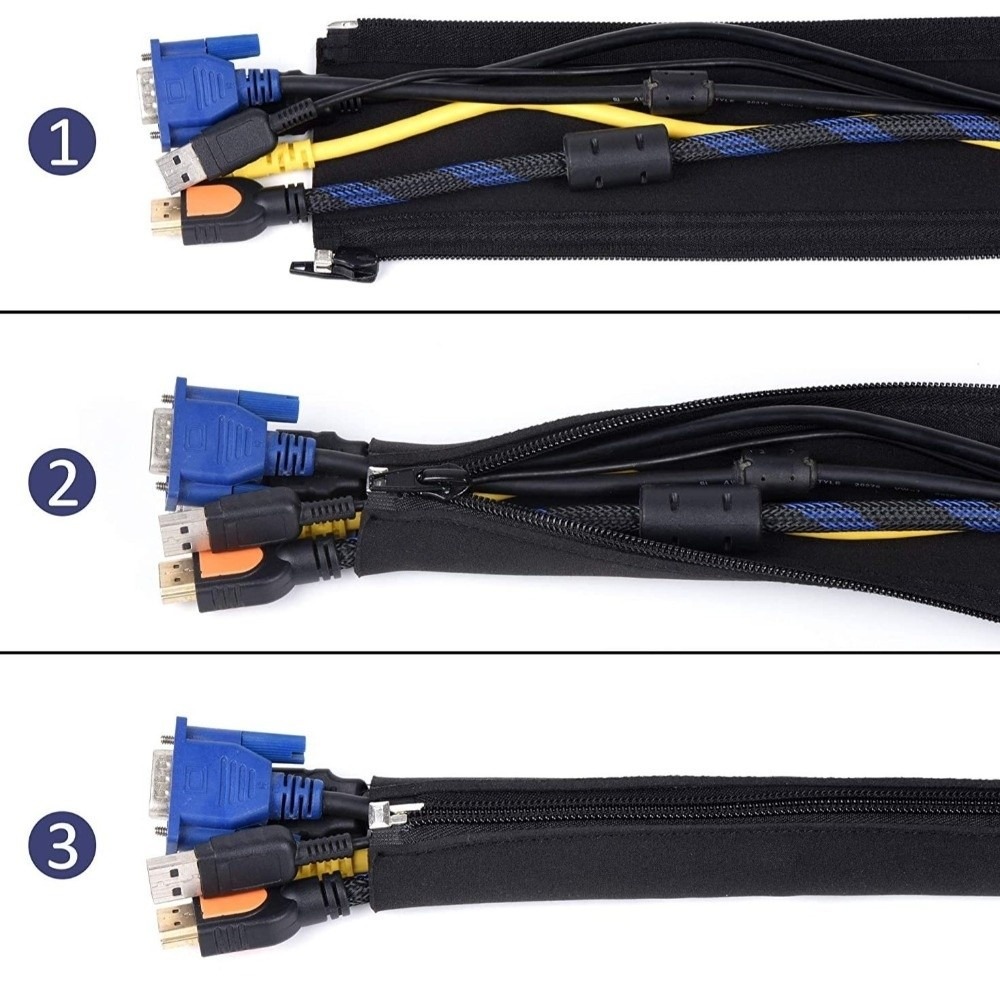 Cable Organizer Bag 50cm Cable - Cable Sleeve Neoprene review and price