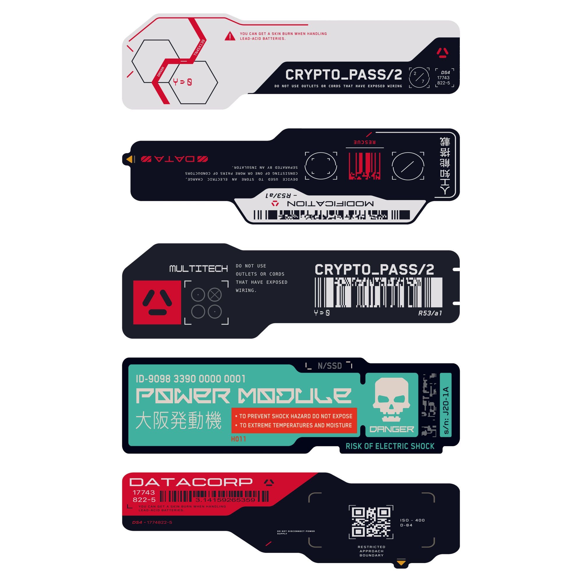 Cyberpunk Tech QR Code Vinyl S - Tech Accessories For Laptop review and price