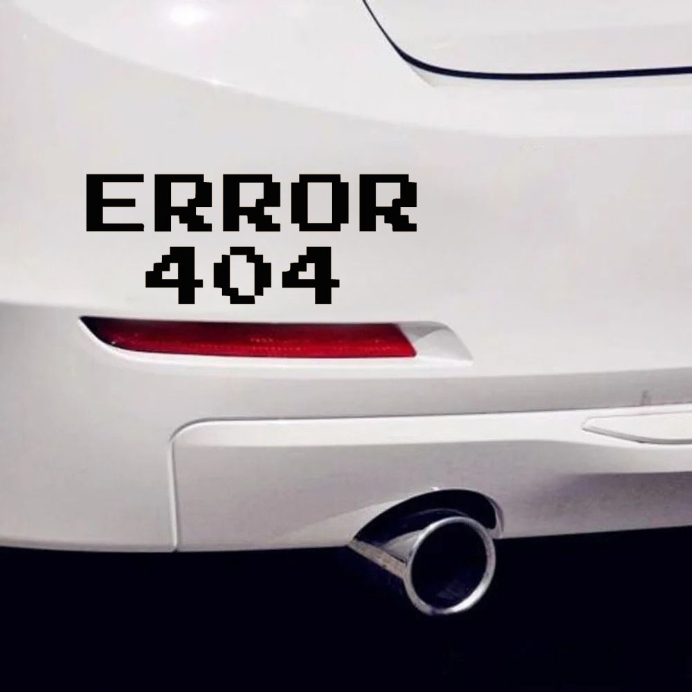 Error 404 Pixel Font Car Stick - Tech Accessories For Laptop review and price