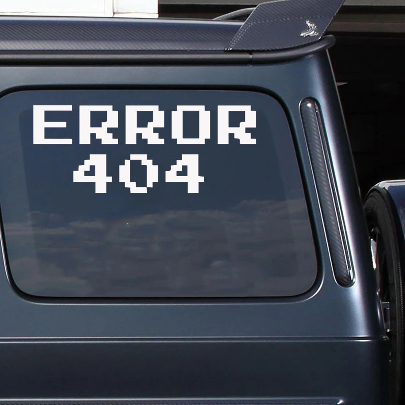 Error 404 Pixel Font Car Stick - Tech Accessories For Laptop review and price