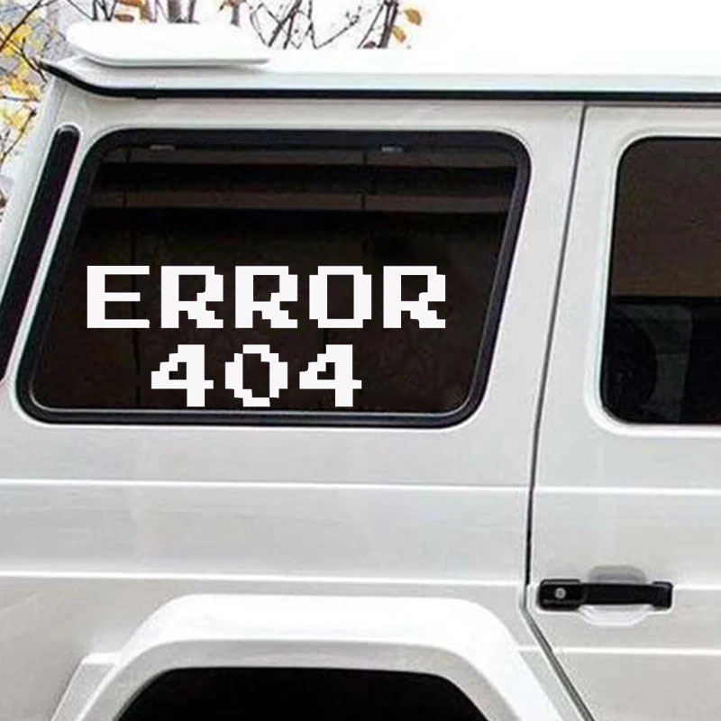 Error 404 Pixel Font Car Stick - Tech Accessories For Laptop review and price