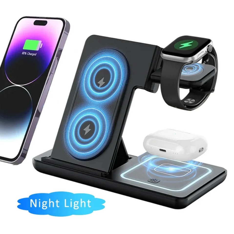 Night LED Light 3 In 1 Wireles - Wireless Charger 3 In 1 review and price