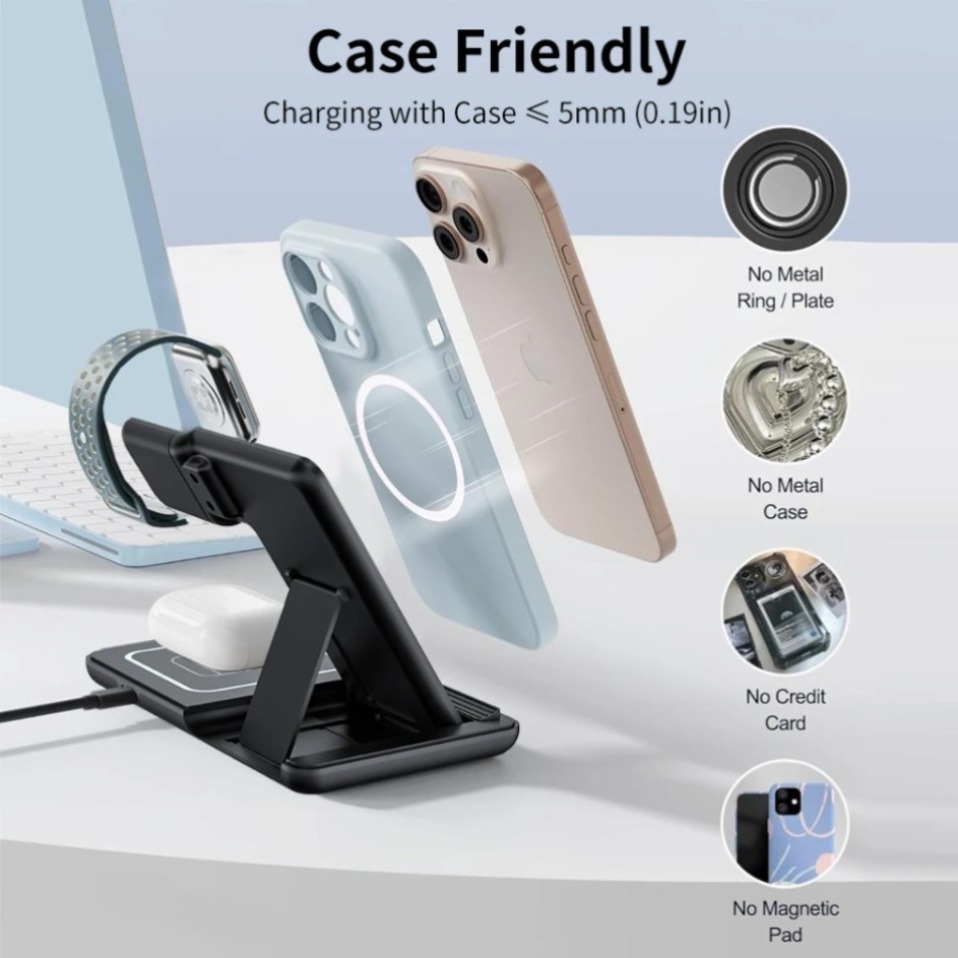 Night LED Light 3 In 1 Wireles - Wireless Charger 3 In 1 review and price