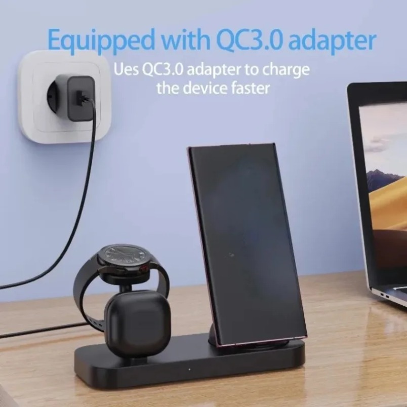 3 in 1 Wireless Charger Dual C - Wireless Charger 3 In 1 review and price